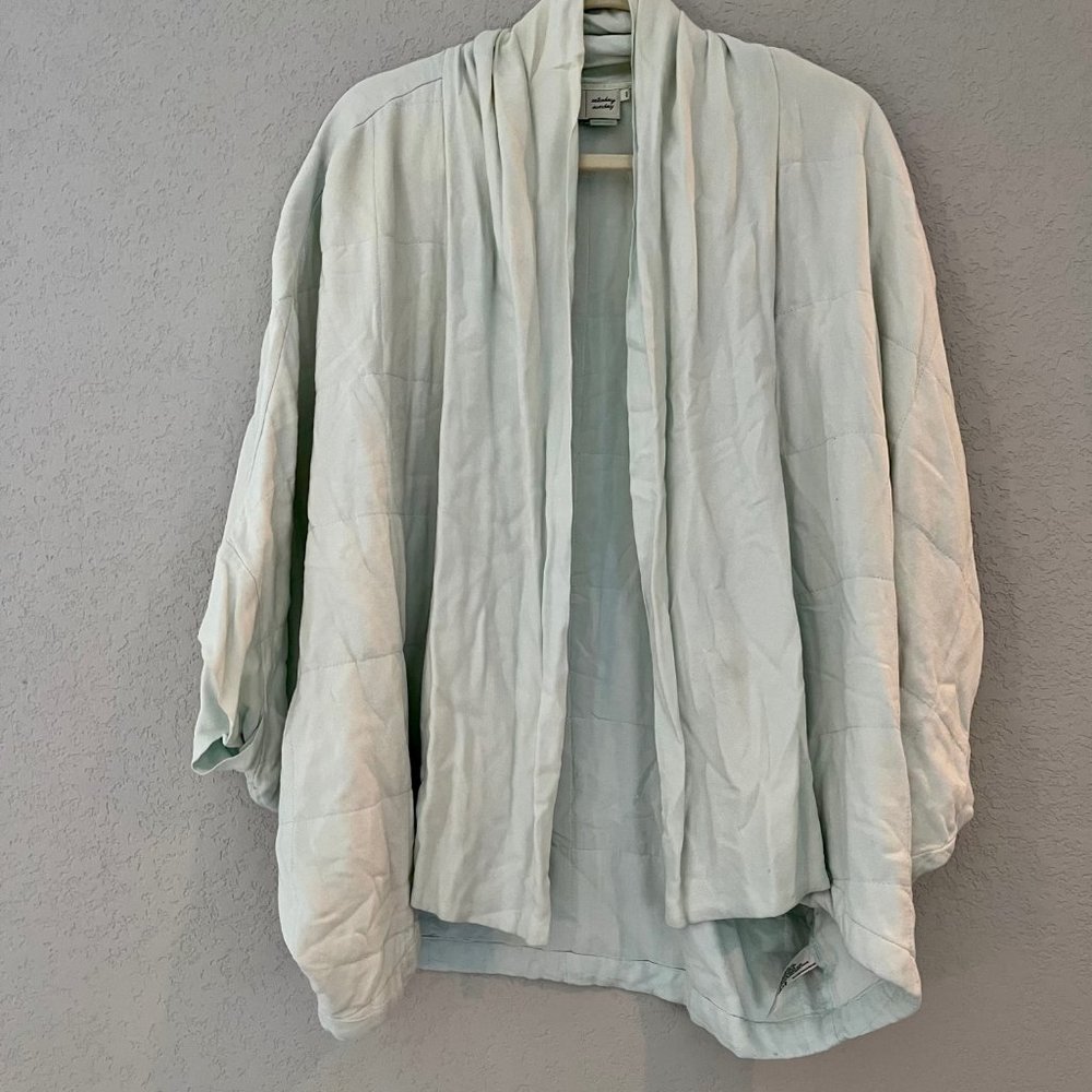 Saturday Sunday patchwork draped kimono style cardigan